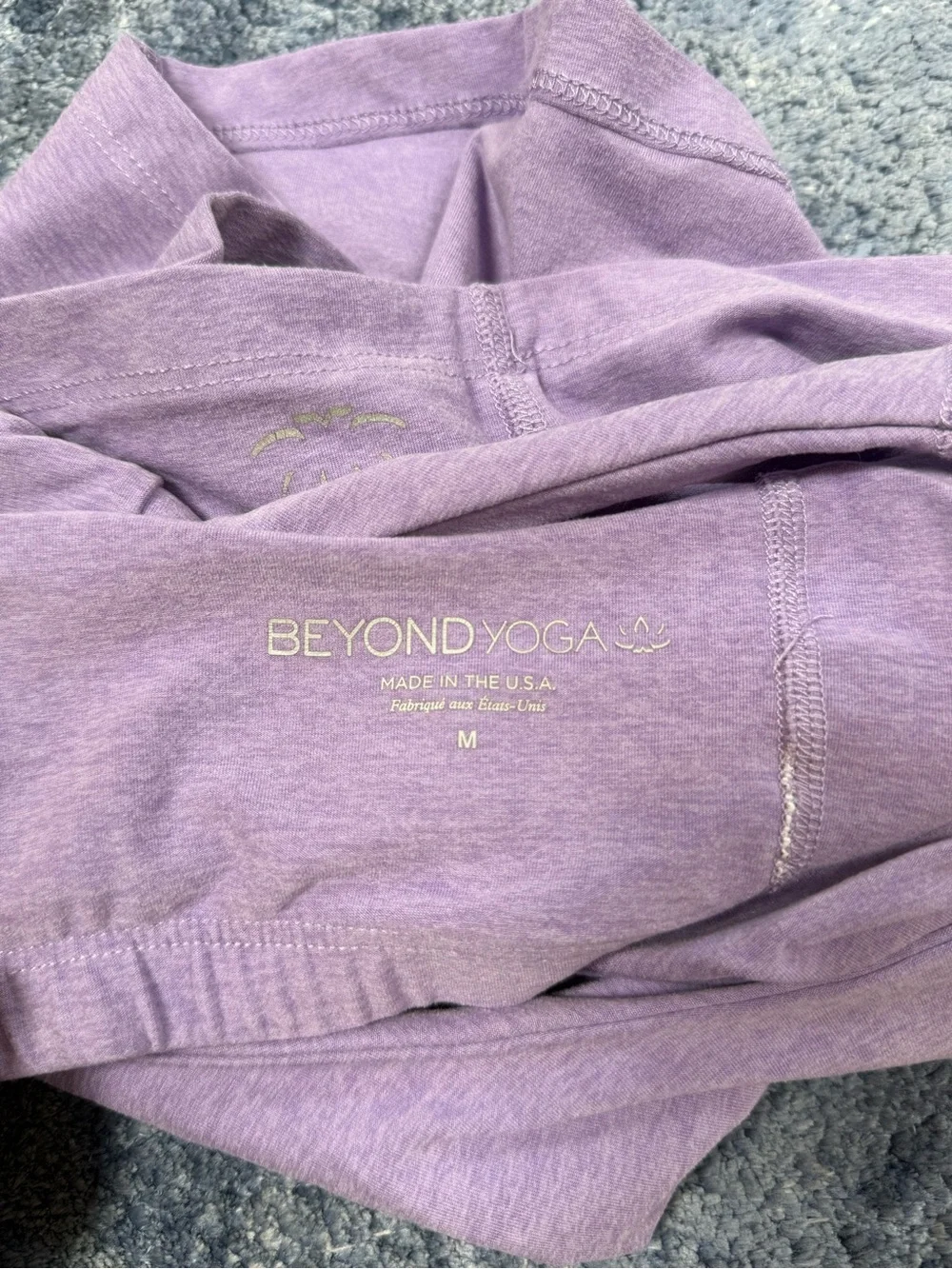 Beyond Yoga Spacedye Refocus Cropped Tank Lavender Heather